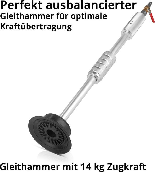 Produktbild Stahlwerk Dellenzieher PDZ-620 ST Pneumatischer Gleithammer, Saugnapf-Zughammer