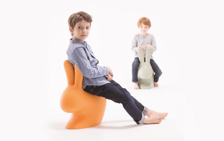 Image du produit Qeeboo Chaise pour enfant Rabbit Light Grey (Fauteuil pour enfants)