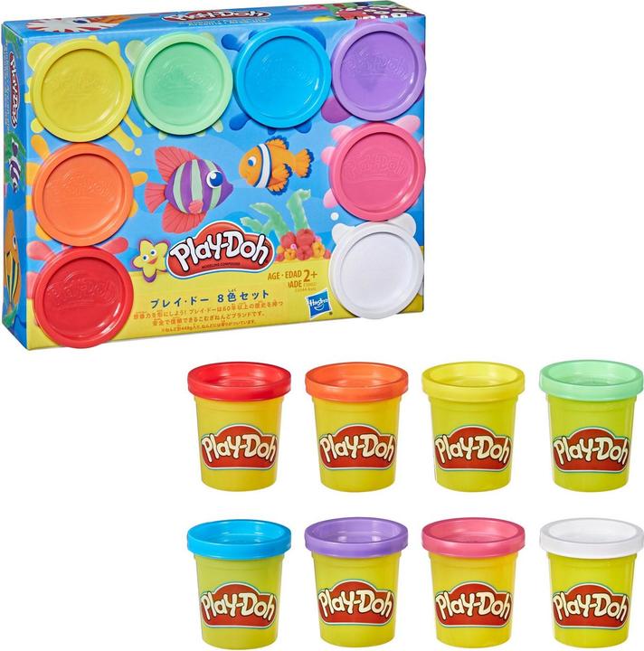 Image du produit Play-Doh - 8 pots - Différentes couleurs (assorties)