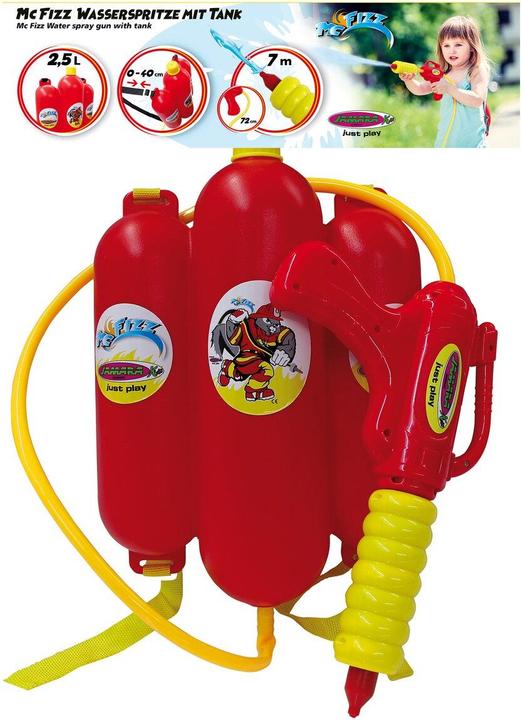 Produktbild Jamara Mc Fizz Wasserspritze mit Tankrucksack (Tank Integriert)