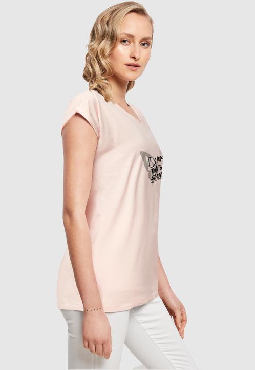 Actual product image Merchcode Ladies Its Your Time To Bloom Extended Shoulder Tee - 112545 (M)