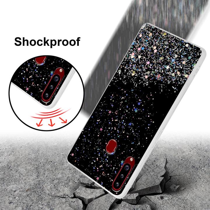 Image du produit Cadorabo Couverture TPU paillettes scintillantes (Samsung Galaxy A20s)