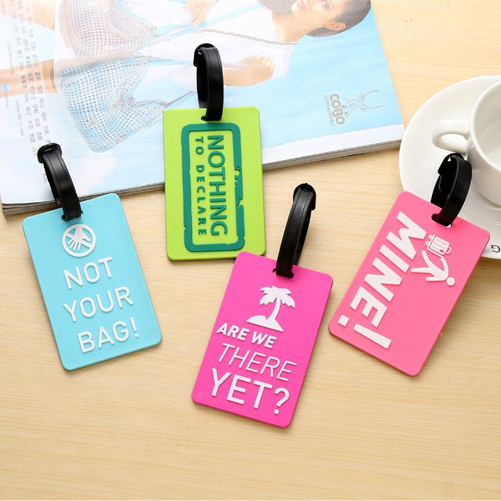 Produktbild Noya Kofferanhänger Gepäck-Etiketten Luggage Tag mit Adressschild - NOT YOUR BAG (4er Set) (Schlösser & Anhänger)