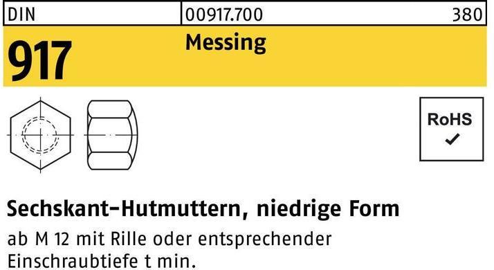 Actual product image DIN 917 niedrige Form