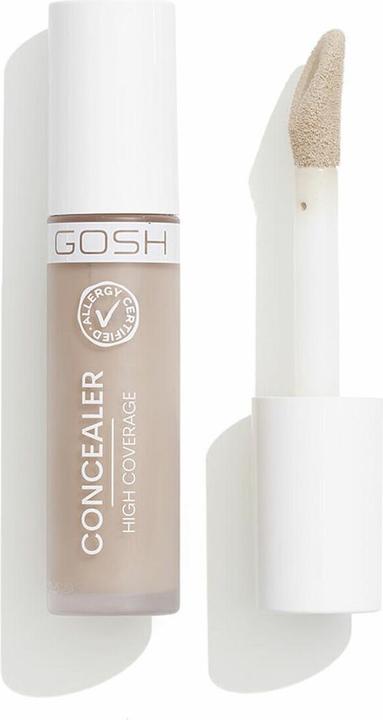 Actual product image Gosh Concealer High Coverage mocna kryjący korektor z aplikatorem 001 Porcelain 6ml (001 Porcelain)