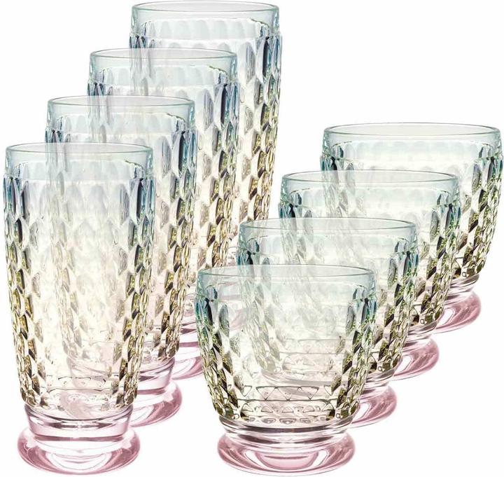 Villeroy & Boch Boston Pearl Longdrink- und Wasserglas-Set (0.30 l, 8 x)