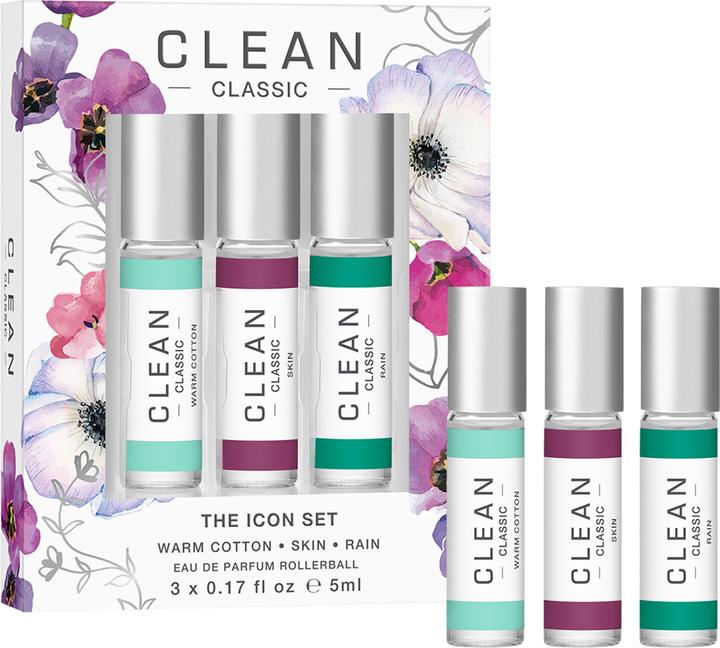 Clean Classic Layering 3-Pack Rollerball Gift Box