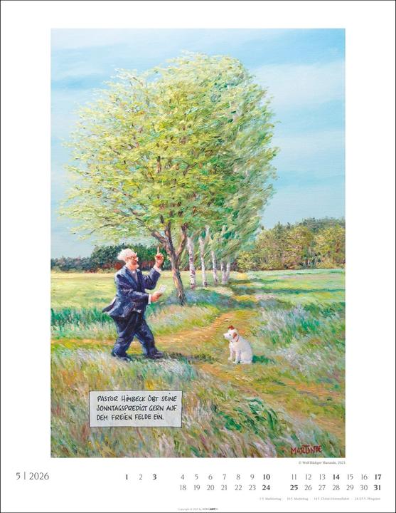 Produktbild Marunde Kalender 2026 (34 x 44 cm, Harter Einband, Deutsch)