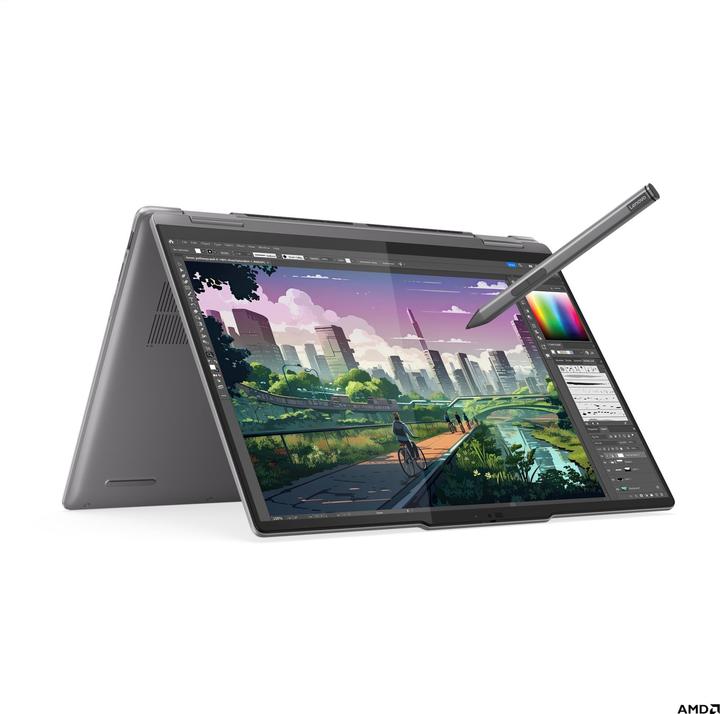 Actual product image Lenovo Yoga 7 (14", AMD Ryzen 5 8640HS, 16 GB, 512 GB, DE)