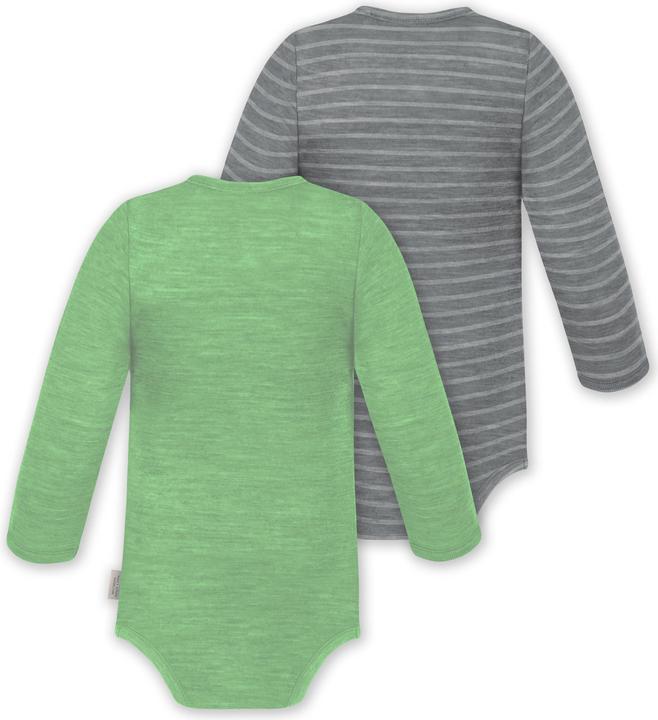Produktbild Normani 2er Pack Baby Merino Body Langarm „Auckland" - 9373 (62)