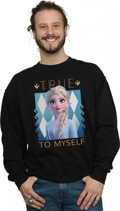 Actual product image Disney Mens Frozen 2 Elsa True To Myself Sweatshirt (4XL)