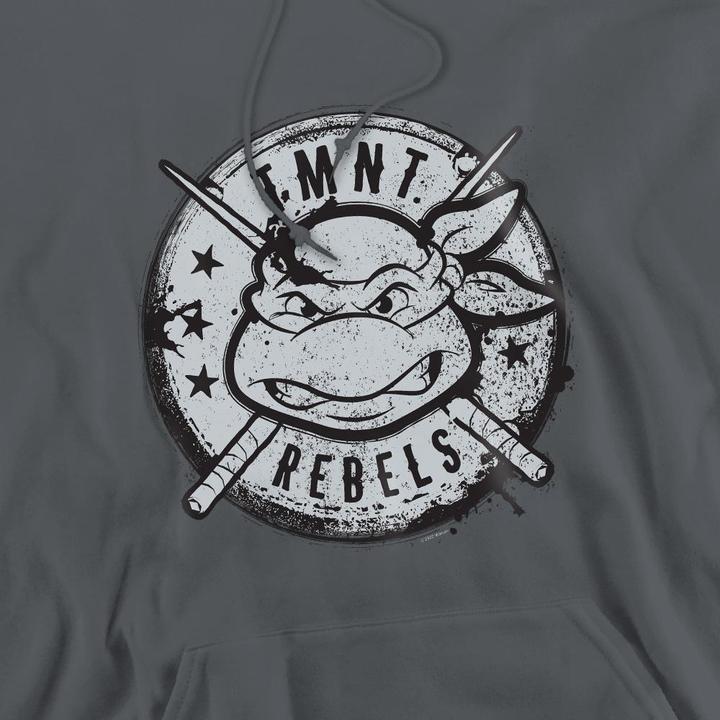 Immagine prodotto Teenage Mutant NT Rebels Felpa con Cappuccio Logo Effetto Invecchiato Uomo (XXL)