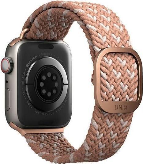 Actual product image Uniq Apple 4/5/6/7/8/SE Smart Watch Strap, Pink, 38/40/41mm (41 mm, 38 mm, 40 mm, Plastic)