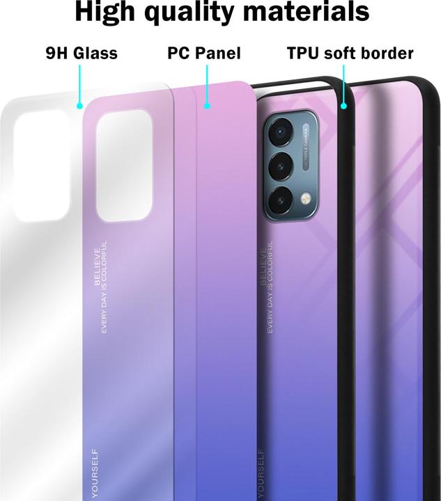 Produktbild Cadorabo TPU 2 Farben Glas Hülle (OnePlus Nord N200 5G)