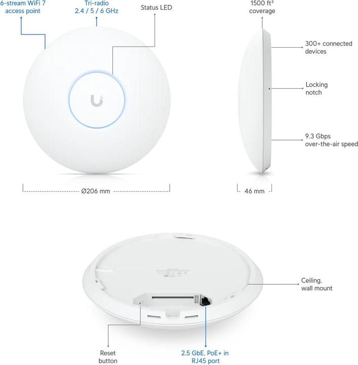Produktbild Ubiquiti U7-Pro (4324 Mbit/s)