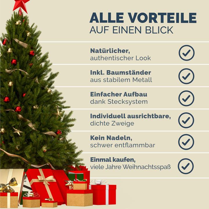 Actual product image Casaria Christmas tree (150 cm)