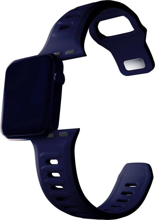 Produktbild 3MK Silicone Watch Strap granatowy/ocean blue dla Apple Watch 42/44/45/49mm (Silikon, Edelstahl)