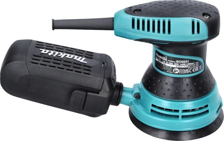 Produktbild Makita BO 5031 Exzenterschleifer 300 Watt 125 mm + 50x Schleifpapier K80 (Exzenterschleifer, 300 W)