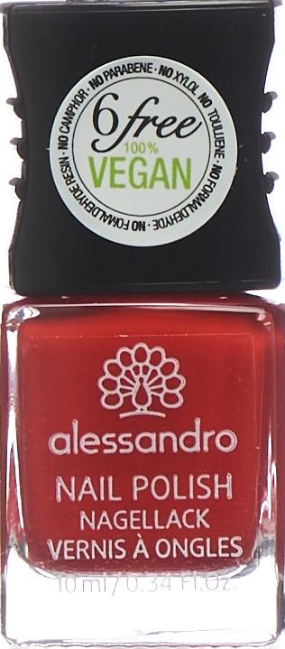 Actual product image Alessandro Nail Polish (12 Classic Red, Colour paint)