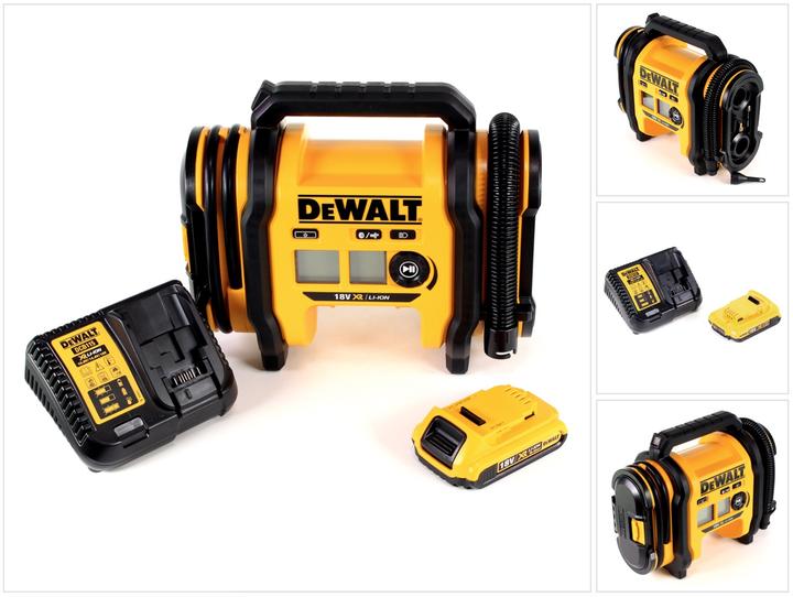 Produktbild DeWalt DCC 018 N Akku Luftkompressor 18V 11bar KFZ + 1x Akku 2,0Ah + Ladegerät (11 Bar, 14.70 l)