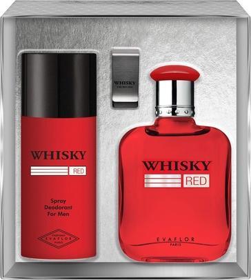 Evaflor Whisky Red Eau De Toilette Spray 100ml und Deodorant Spray 150ml Set (Parfum set)