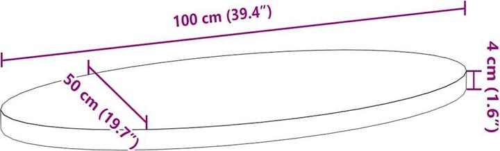 Actual product image VidaXL Lyndsie (100 x 50 x 4 cm)