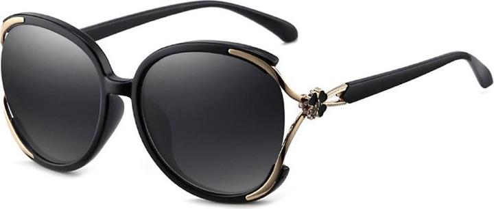 Actual product image Techsuit - Sunglasses Polarized (1384) - for Women with UV Protection, PC - Black / Gray