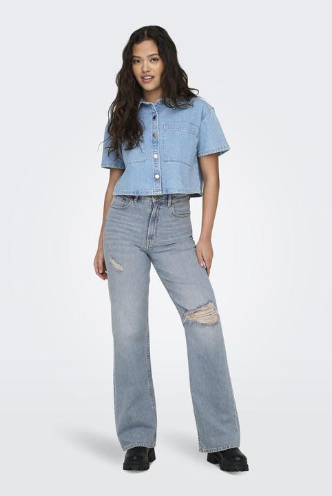 Actual product image Only ONLCAMILLE Hohe Taille Weiter Beinschnitt Jeans Jeans mit weitem Bein (27)