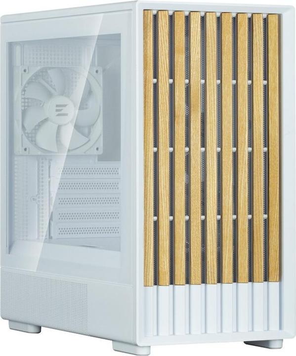 Actual product image Zalman P10 NAMU White Micro-ATX Mini Tower, 120 mm Fan x3 (mATX)