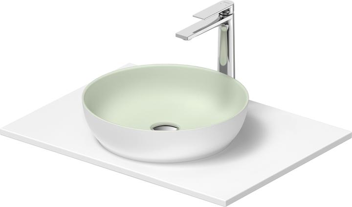 Produktbild Duravit Sivida Waschtisch Set, rund, 400x400mm, inkl. Konsole 680x500mm (500 mm, 380 mm)