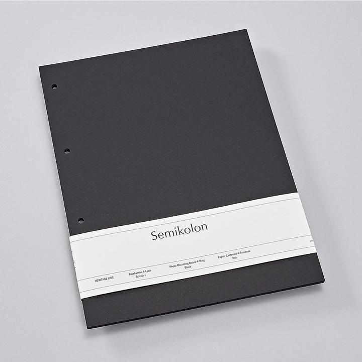 Produktbild Semikolon Fotokarton 4-Loch, black