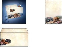 Actual product image Sigel Christmas envelope 11x22cm DU304 90g,Winter Smell 25 pieces (11 x 22 cm, 25 x)