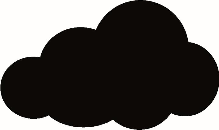 Securit Silhouette Klett Wolke (Wandtafel, 29 x 48 cm)