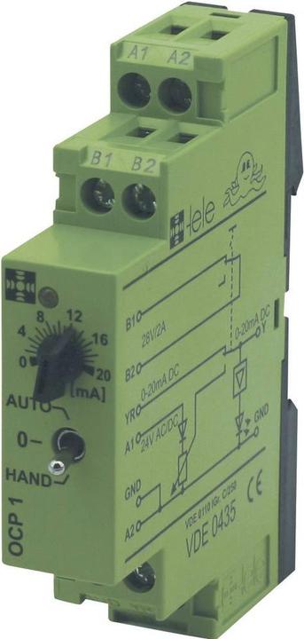 Productafbeelding Tele OCP1 24VAC/DC 0 - 20MA Koppelrelais 24 V/DC, 24 V/AC 1 st.
