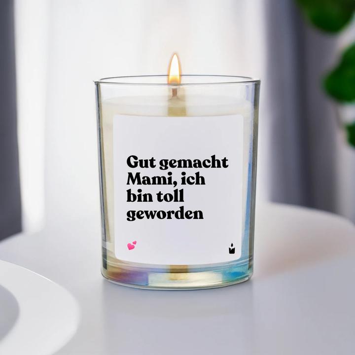 Actual product image Chatty Candles Duftkerze Flowery Gut gemacht Mami, ich bin toll geworden