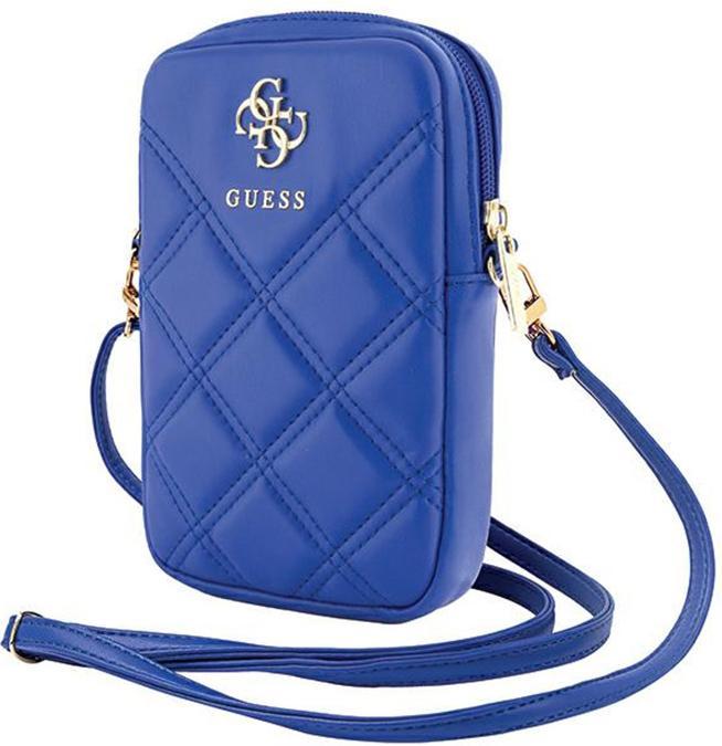 Guess Torebka GUWBZPSQSSGB niebieski/blue Zip Quilted 4G