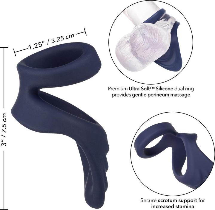 Actual product image CalExotics Viceroy™ Perineum Dual Ring (3.25 cm)