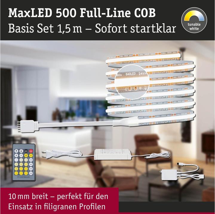 Produktbild Paulmann MaxLED 500 Full-Line COB Stripe Set (Weiss, 150 cm, Indoor)