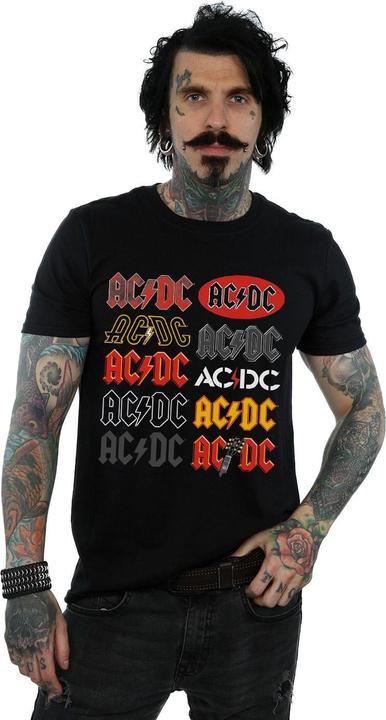 Produktbild AC/DC Multi Logos TShirt (4XL)