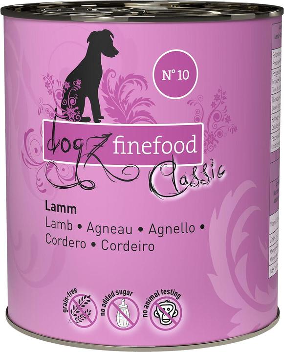 Image du produit Dogz finefood No.10 Agneau (Adulte, 6 pcs, 800 g)