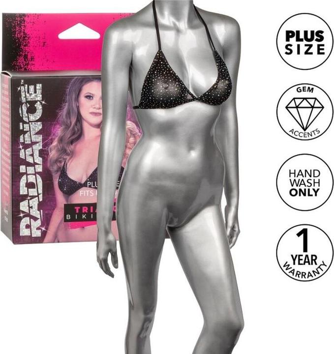Actual product image Radiance Triangle Bikini Top Rhine Plus Size (12)