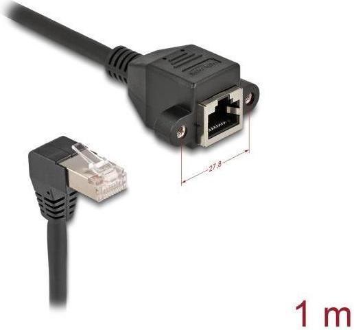 Immagine prodotto Delock Cavo di estensione della rete S/FTP connettore RJ45 (S/FTP, CAT6a, 1 m)