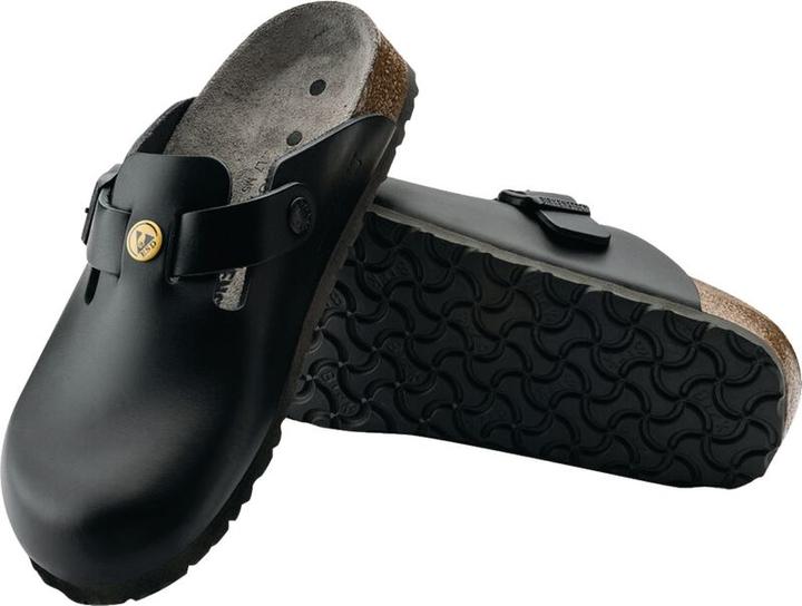 Actual product image Birkenstock Boston ESD Natural Leather Normal (41)