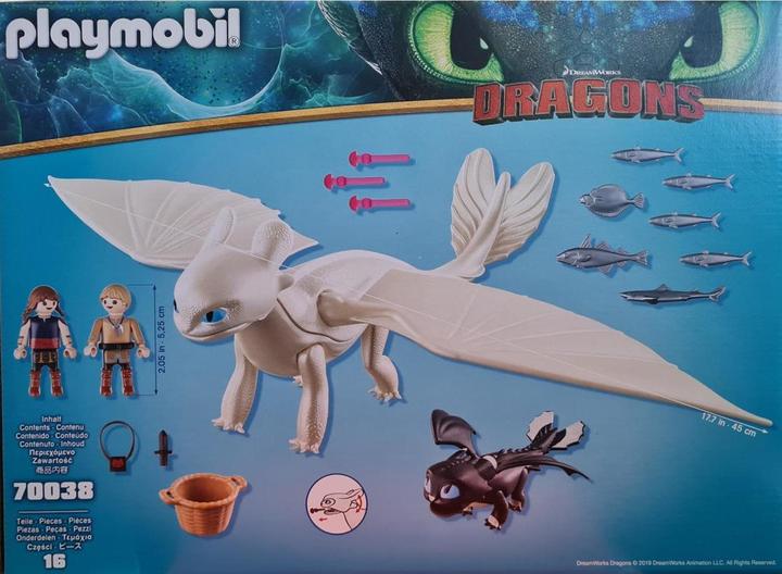 Actual product image Playmobil light fury (70038, Playmobil Dragons)