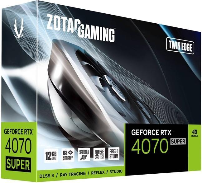 Image du produit Zotac GeForce RTx4070 SUPER TwinEdge (12 Go)