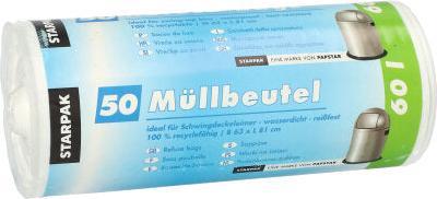 Produktbild Papstar Müllbeutel (50 x, 60 l)