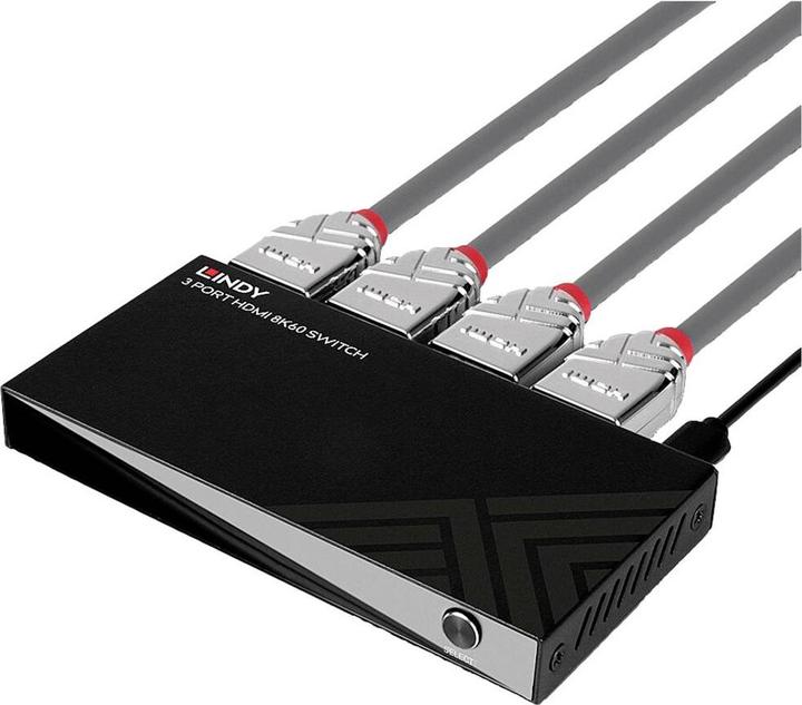 Actual product image Lindy 3 port HDMI 8K60 switch