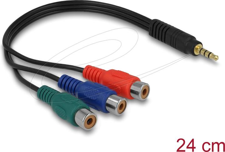 Produktbild Delock Composite Video — 3.5mm Klinke (0.24 m)