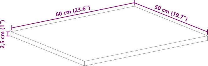 Actual product image VidaXL Keilani (60 x 50 x 2.5 cm)