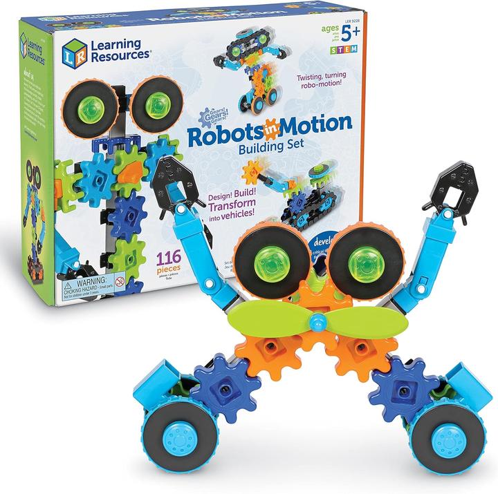 Produktbild Learning Resources Lernressourcenblöcke, Zahnräder, Roboter, Baukasten